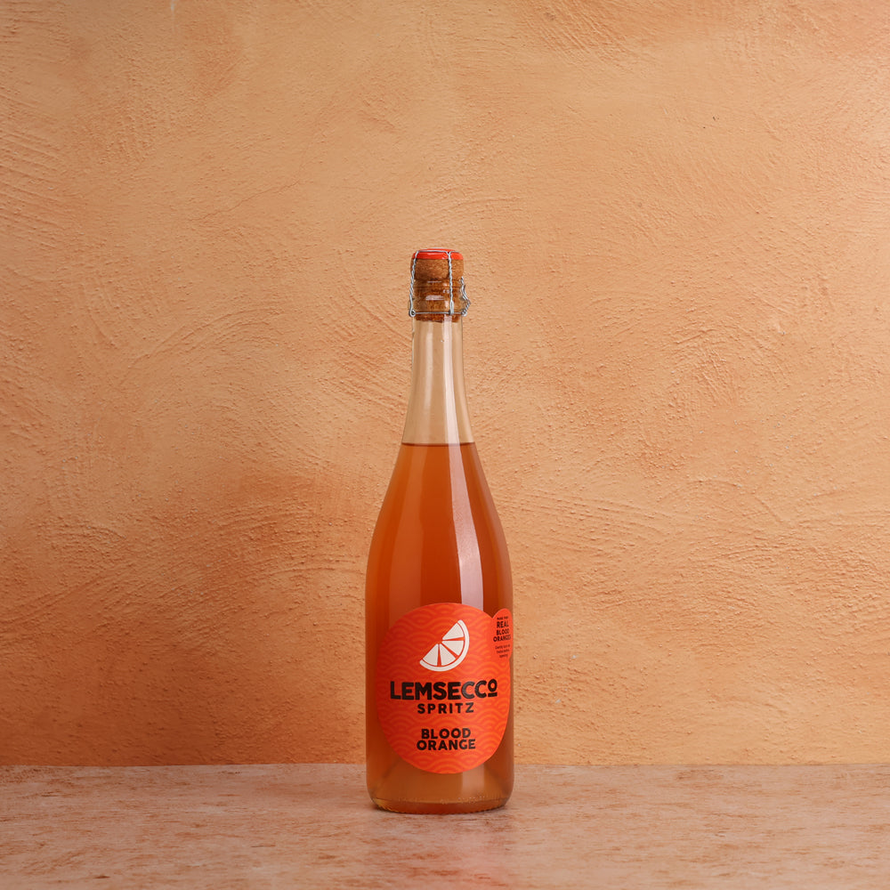 A bottle of Lemsecco Spritz Blood Orange NV 750ml Sparkling Wine