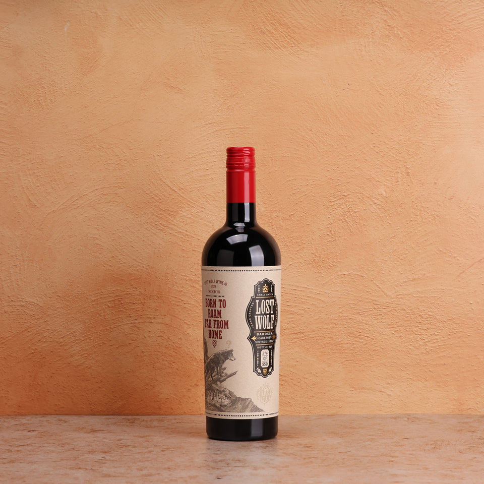 A bottle of Lost Wolf Reserve Cabernet 2022 750ml Red Wine