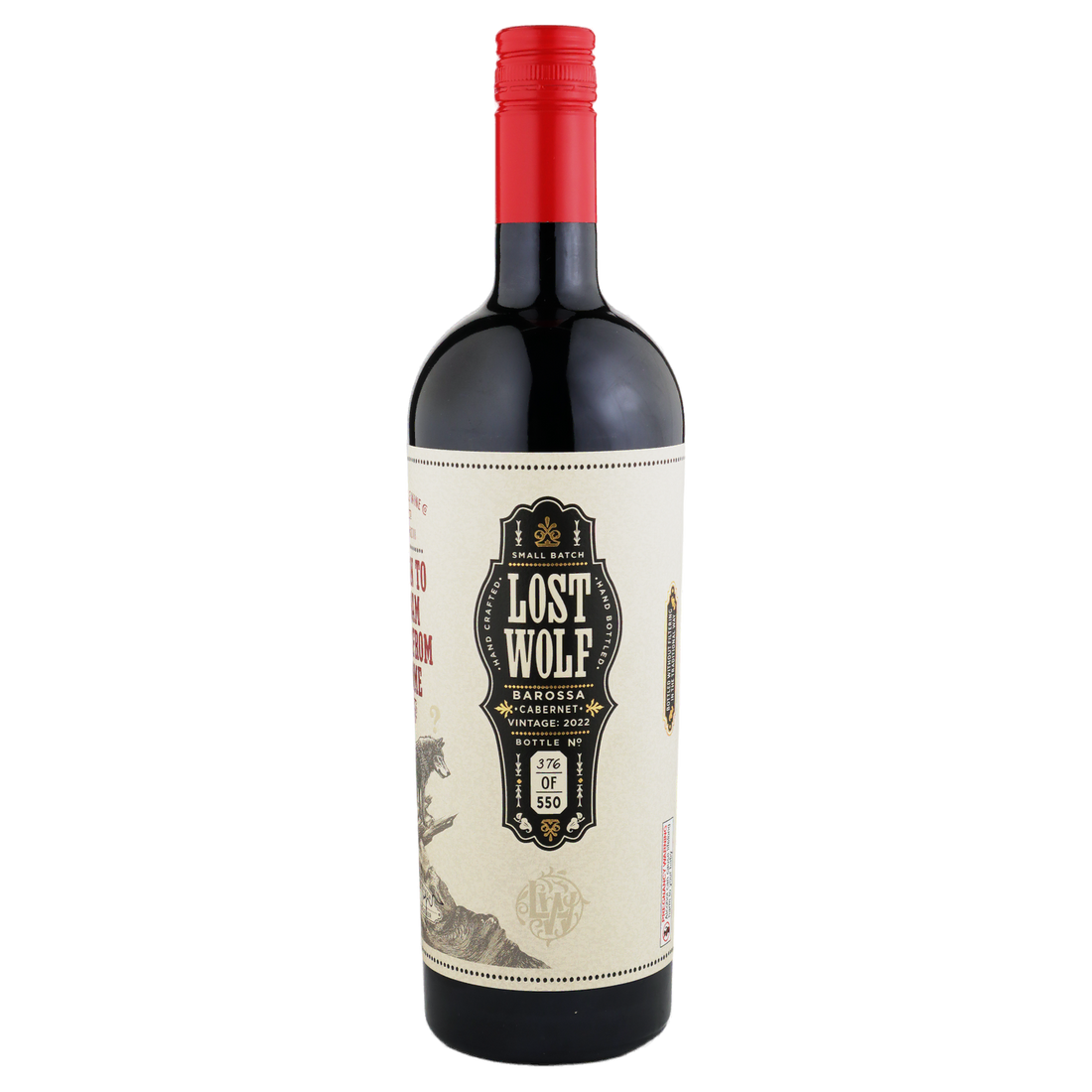 A bottle of Lost Wolf Reserve Cabernet 2022 750ml Red Wine