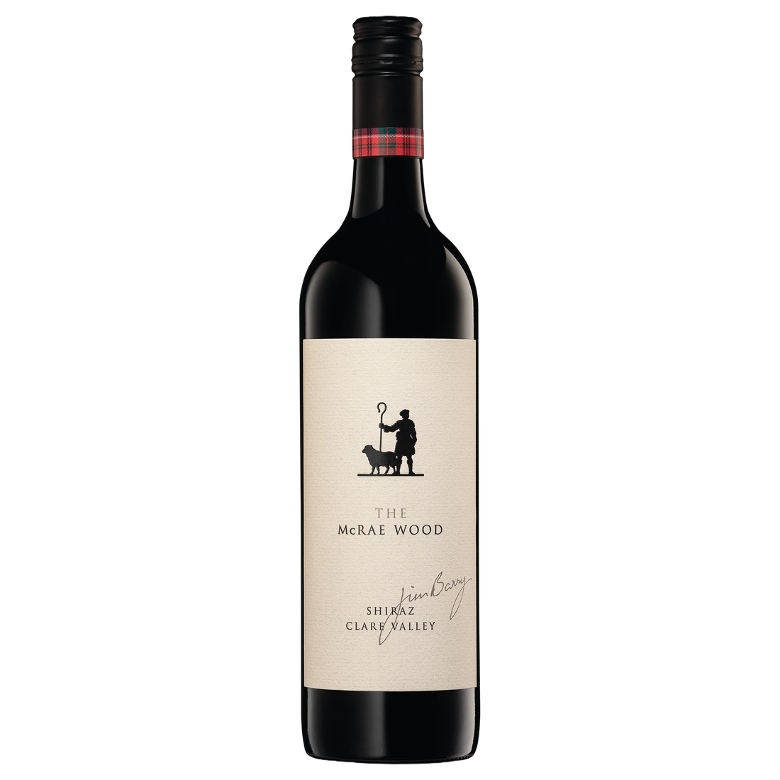 A bottle of 2022 Jim Barry The McRae Wood Shiraz 750ml Red Wine