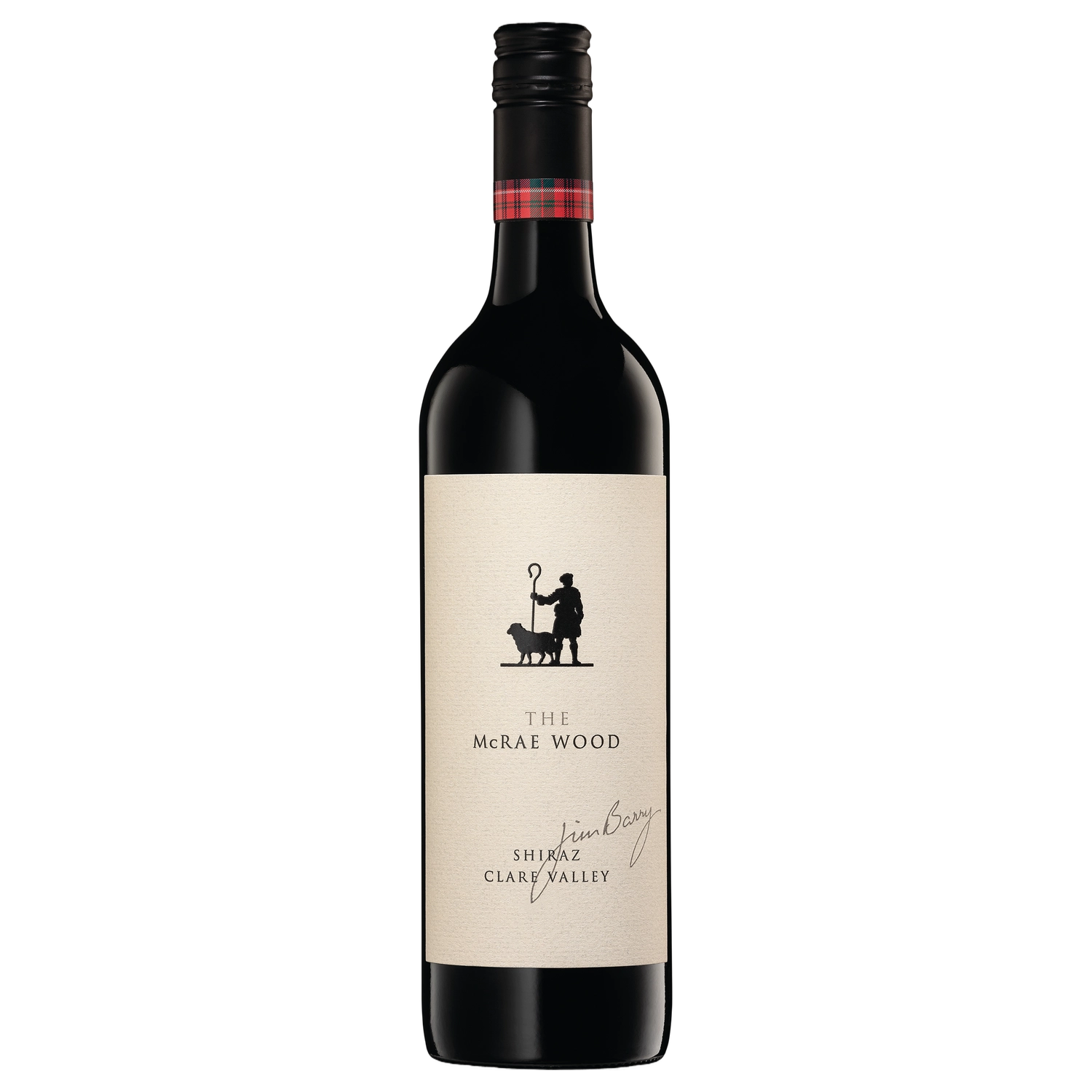 A bottle of 2022 Jim Barry The McRae Wood Shiraz 750ml Red Wine