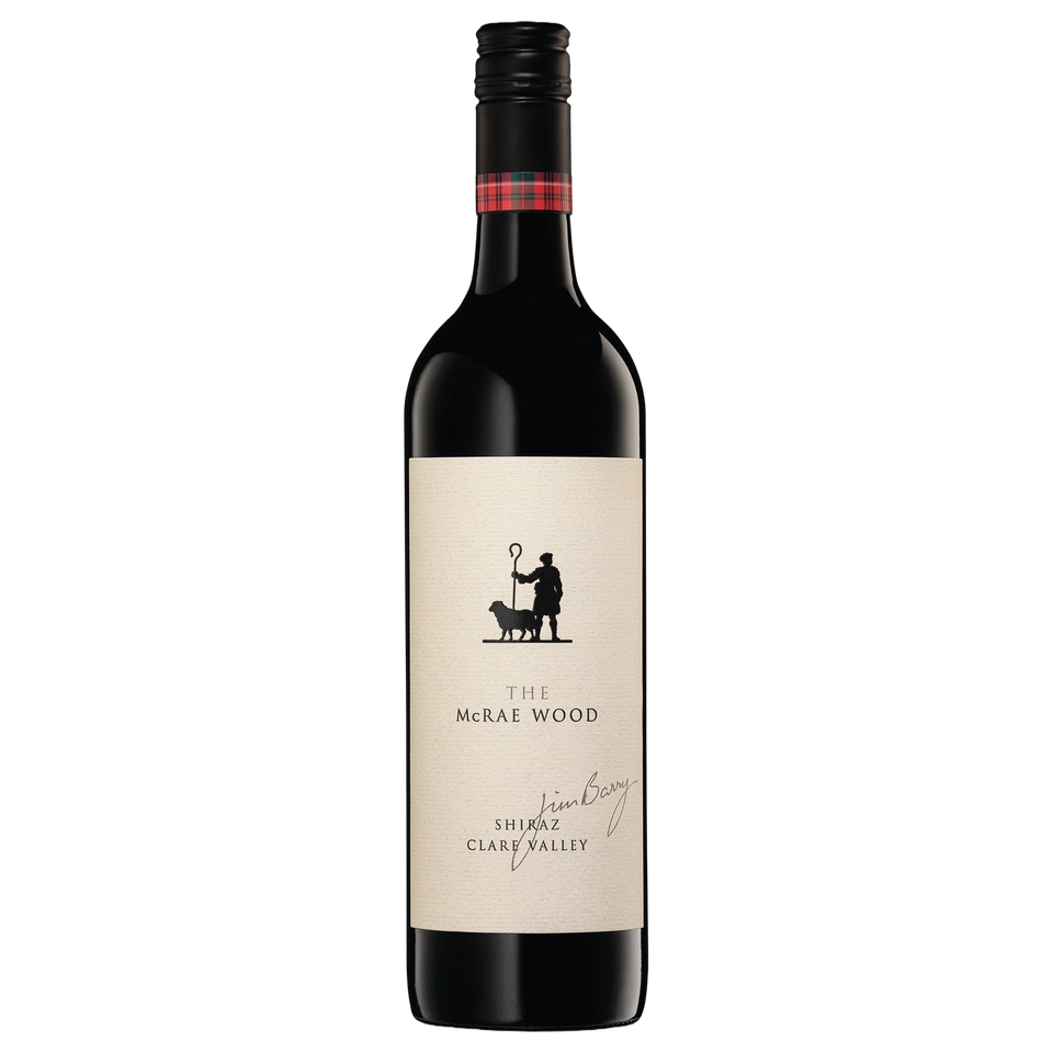 A bottle of 2022 Jim Barry The McRae Wood Shiraz 750ml Red Wine
