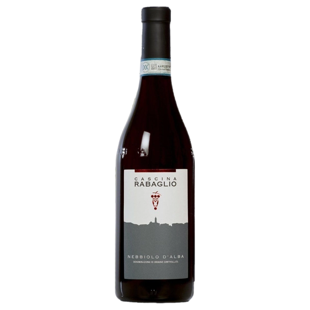 A bottle of Cascina Rabaglio Nebbiolo Langhe DOC 2023 750ml Red Wine