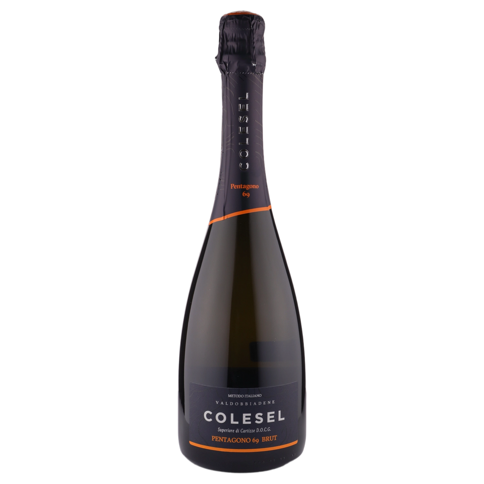 A bottle of Colesel Cartizze Pentagono 69 Brut Superiore DOCG Valdobbiadene 2024 750ml White Wine