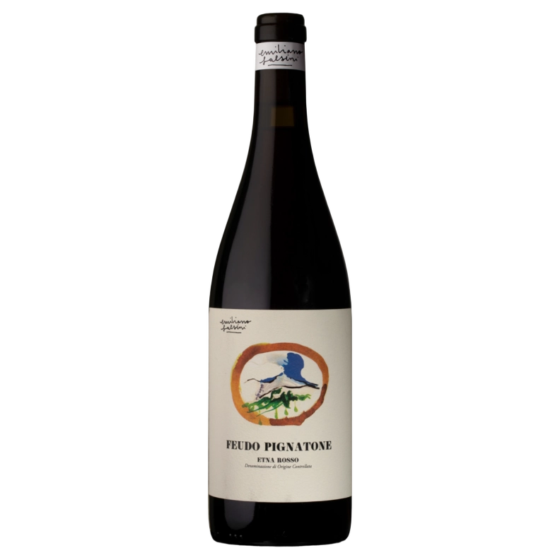 A bottle of 2023 Etna Rosso Feudo Pignatone DOC 750ml Red Wine