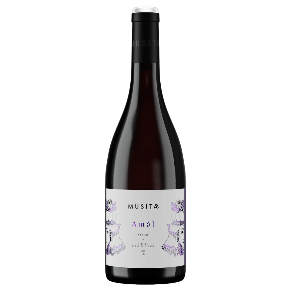 A bottle of 2024 Musita Syrah IGT 750ml Red Wine