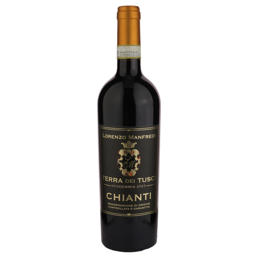 A bottle of 2023 Lorenzo Manfredi Chianti Terra Dei Tuschi DOCG 750ml Red Wine