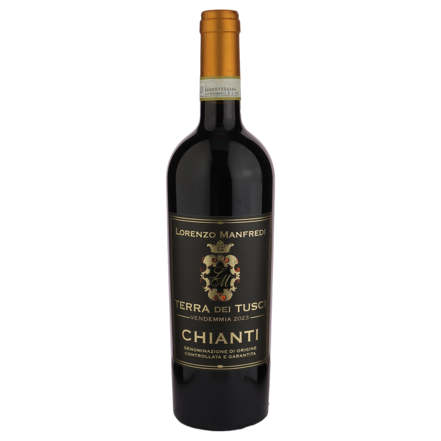 A bottle of 2023 Lorenzo Manfredi Chianti Terra Dei Tuschi DOCG 750ml Red Wine