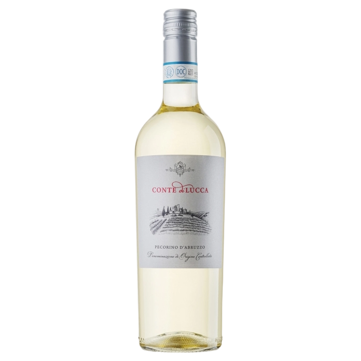 A bottle of 2023 Conte Di Lucca Pecorino D'Abruzzo DOC 750ml White Wine