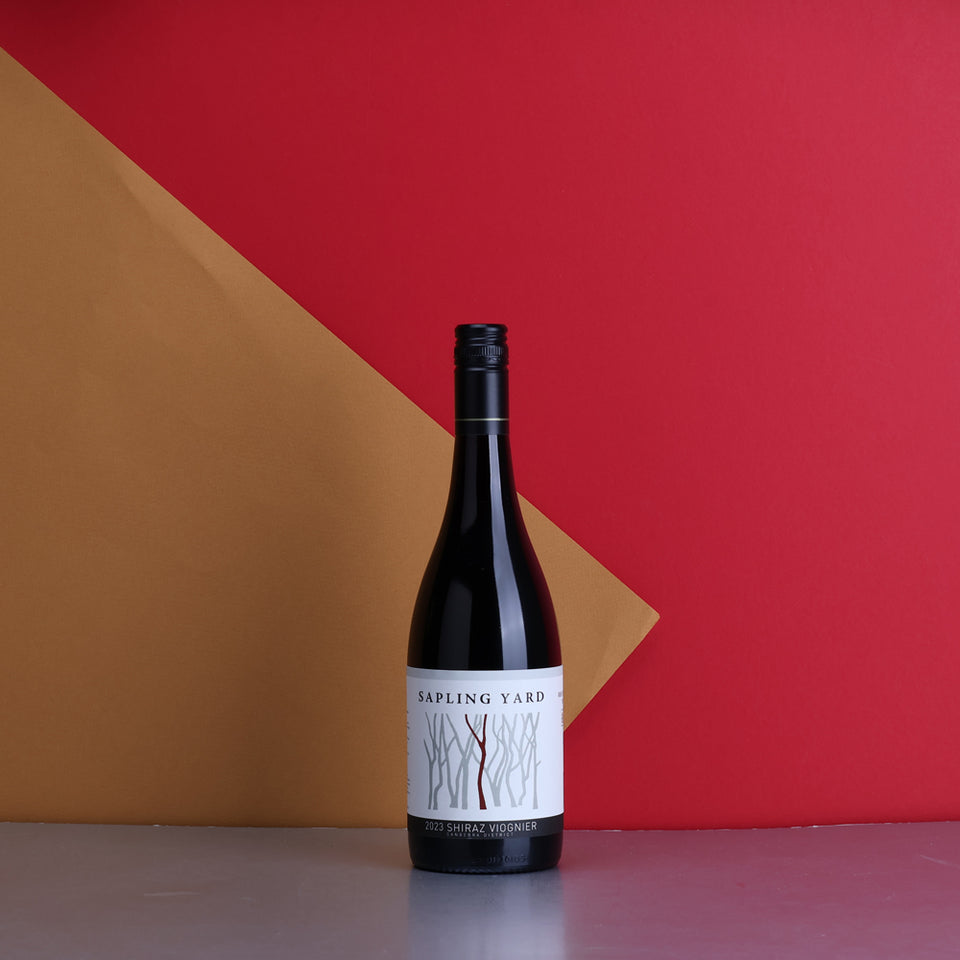 A bottle of Sapling Yard Shiraz Viognier 2023 750ml Red Wine