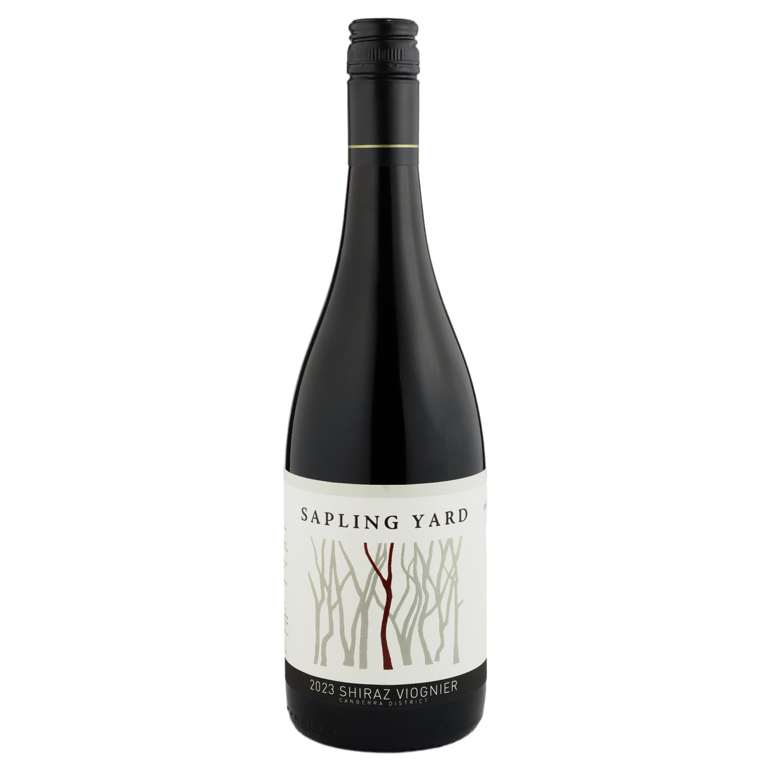 A bottle of Sapling Yard Shiraz Viognier 2023 750ml Red Wine