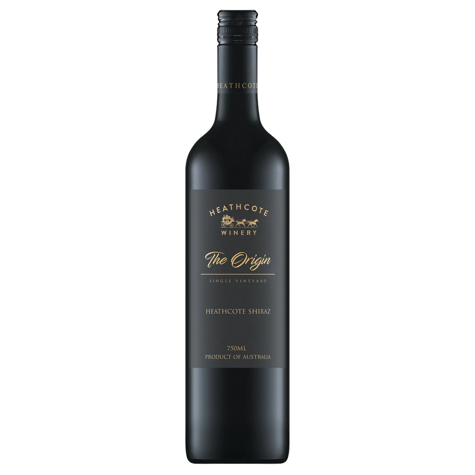 A bottle of 2024 Heathcote The Origin Shiraz 750ml Red Wine