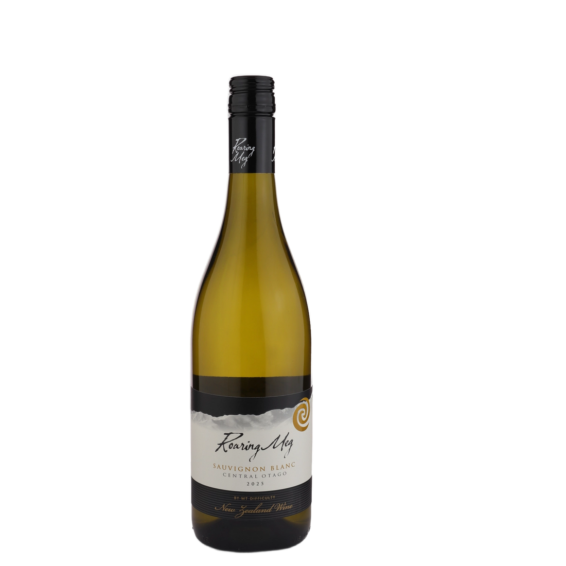 A bottle of 2025 Mt Difficulty Roaring Meg Sauvignon Blanc 750ml White Wine