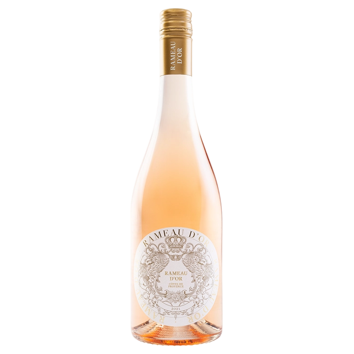 A bottle of Rameau d'Or Provence Rose 2024 750ml Rose Wine