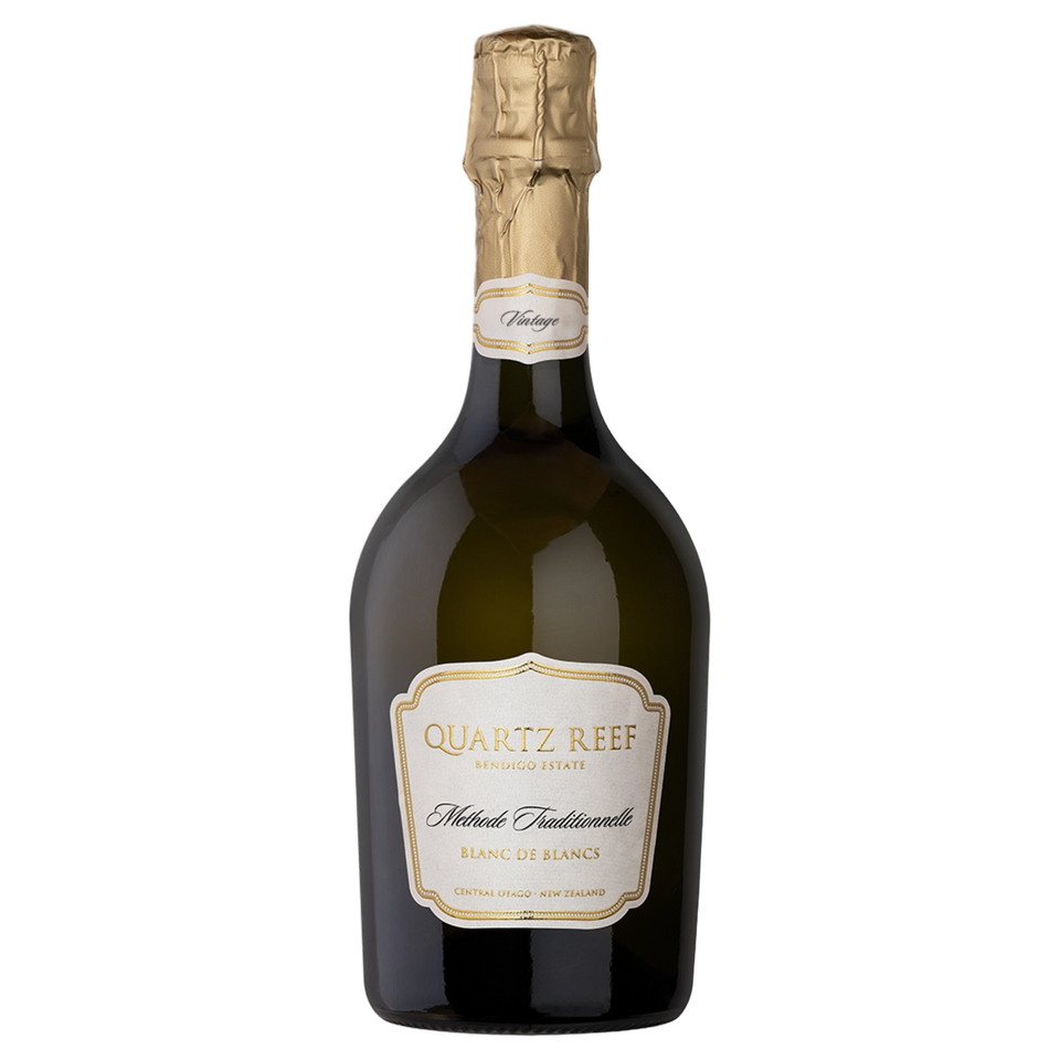 A bottle of 2019 Quartz Reef Blanc de Blanc 750ml Sparkling Wine