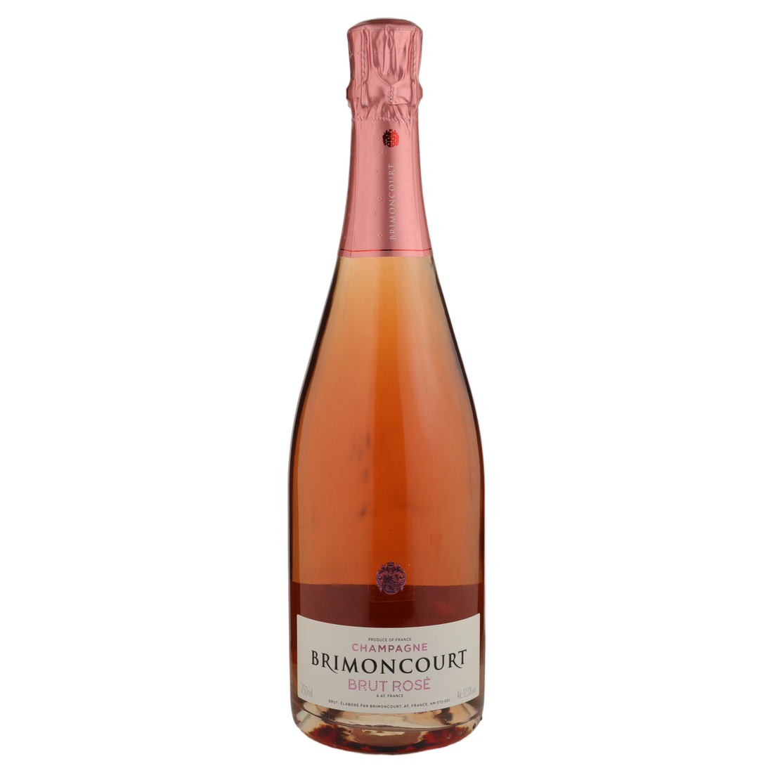A bottle of NV Champagne Brimoncourt Brut Rose 750ml Sparkling Wine