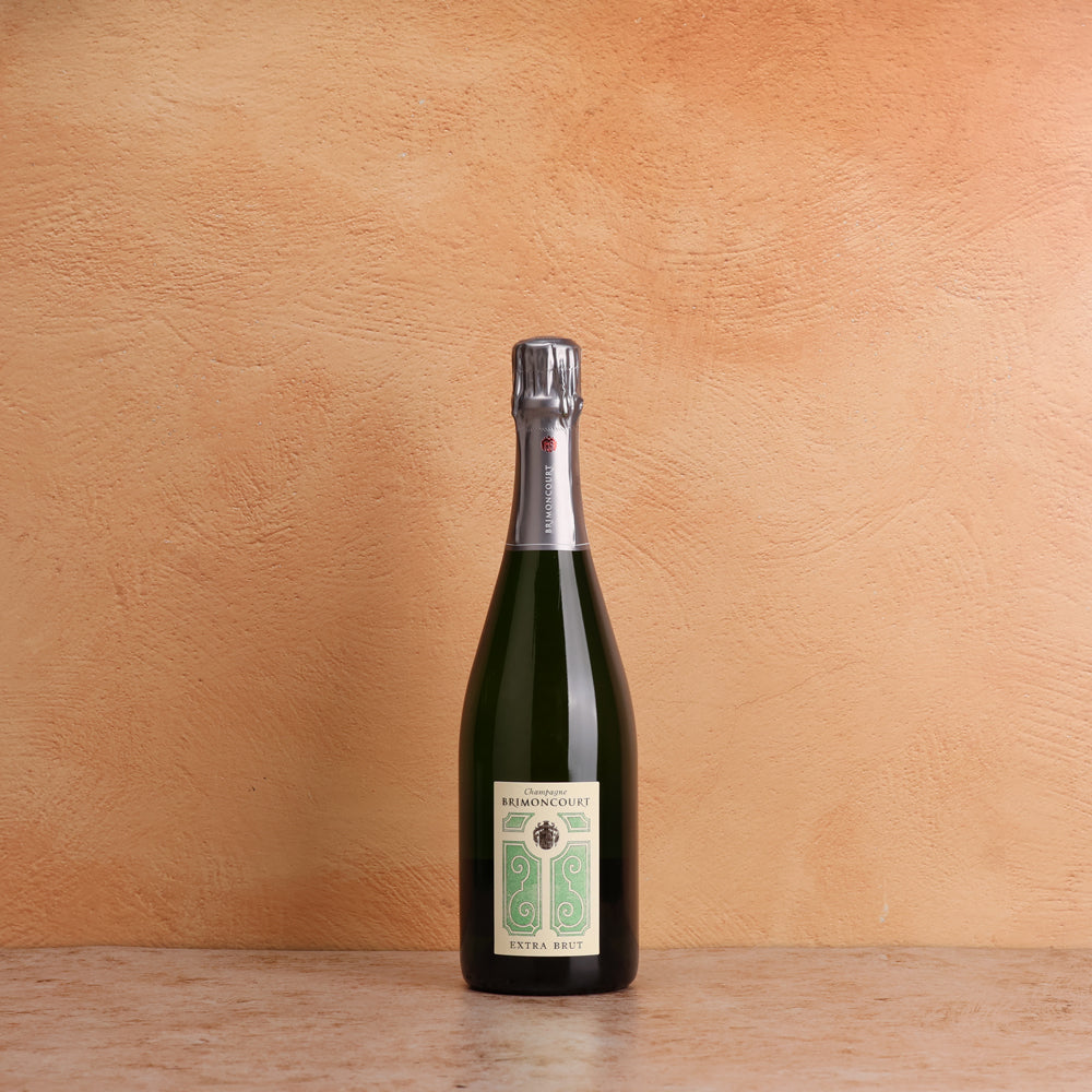 A bottle of NV Champagne Brimoncourt Extra Brut 750ml Sparkling Wine