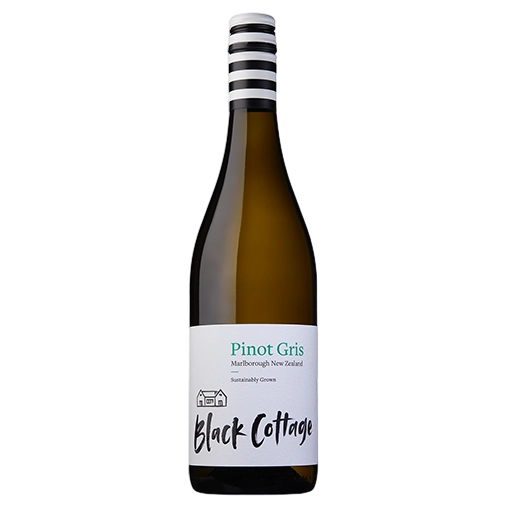 A bottle of 2025 Black Cottage Pinot Gris 750ml White Wine