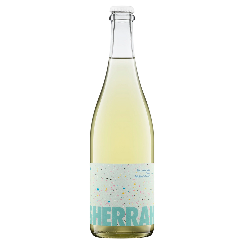 A bottle of 2025 Sherrah Pet Nat Fiano 750ml White Wine