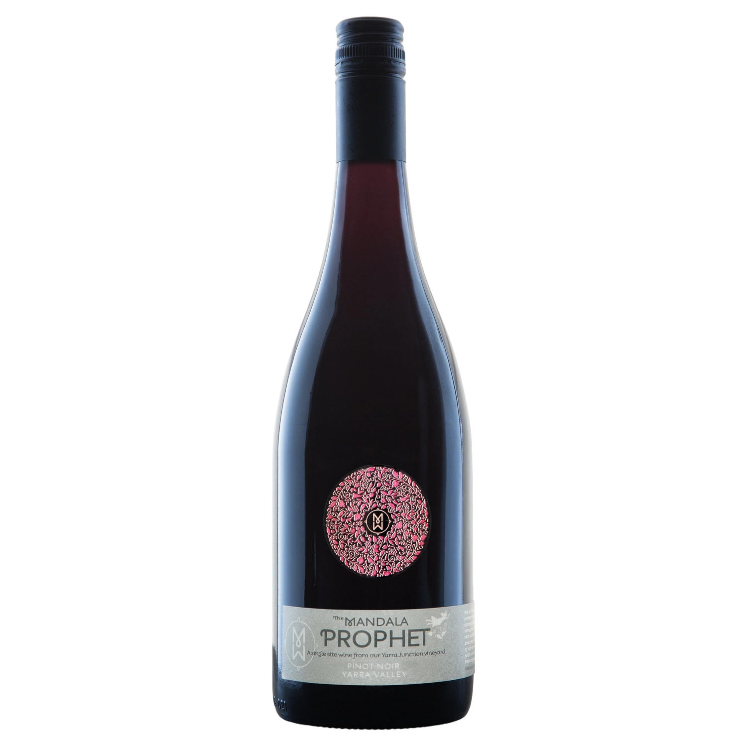 A bottle of 2024 Mandala Prophet Pinot Noir 750ml Red Wine