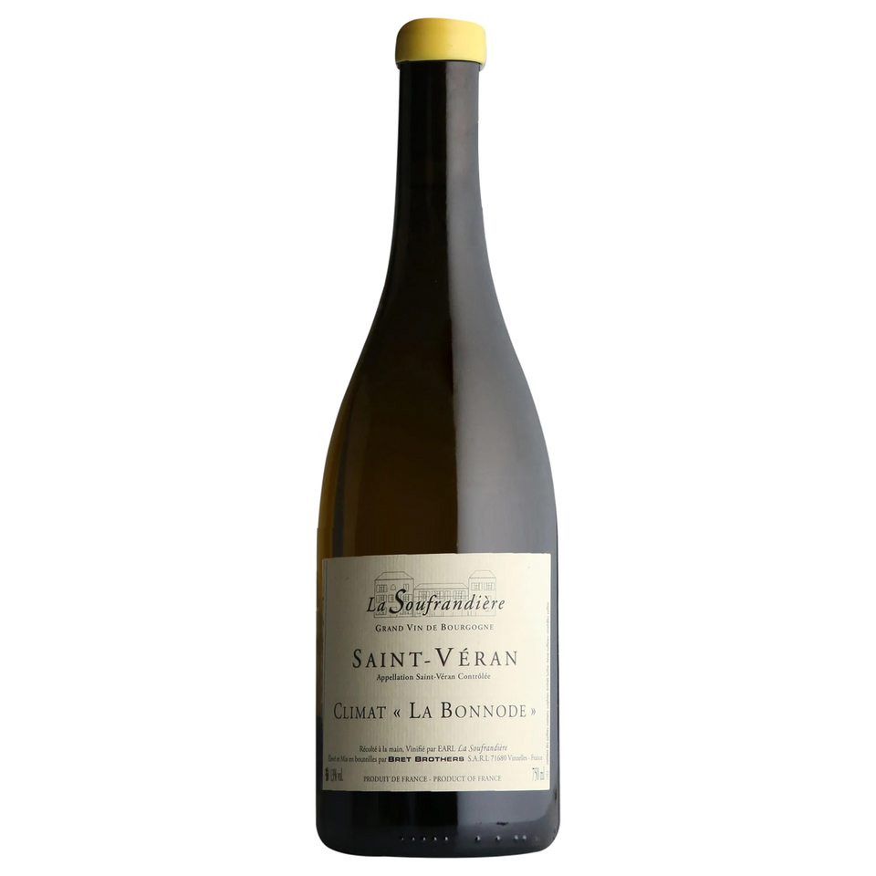 A bottle of 2023 La Soufrandière Saint Véran Climat La Bonnode 750ml White Wine