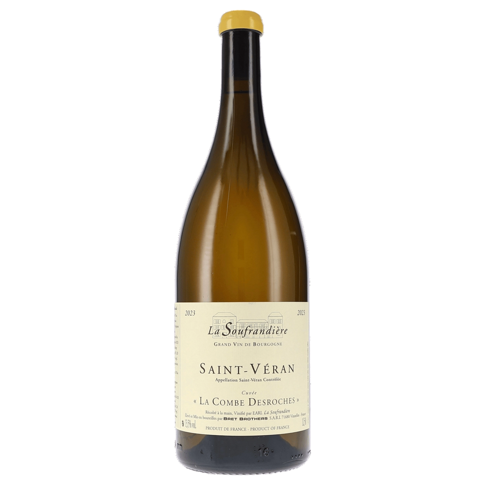 A bottle of 2023 La Soufrandière Saint Véran La Combe Desroches 750ml White Wine