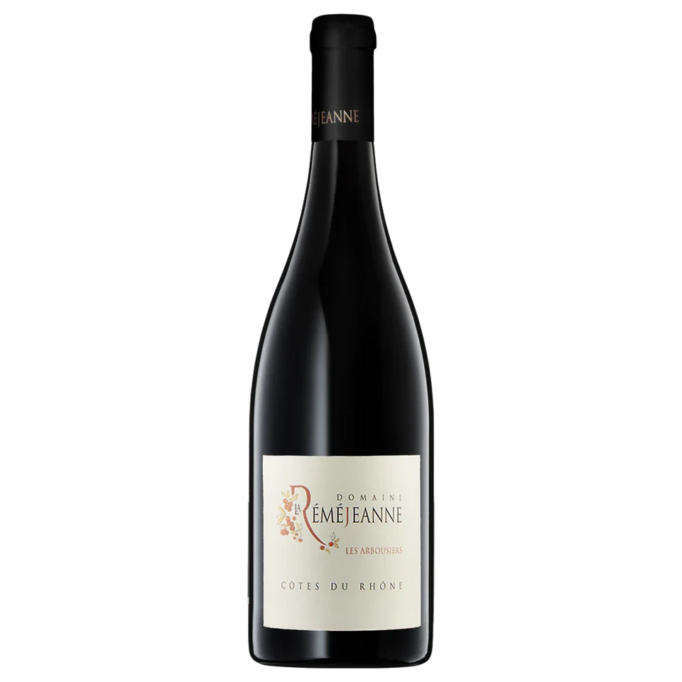 A bottle of 2023 Domaine la Réméjeanne Côtes du Rhône Les Arbousiers Rouge 750ml Red Wine