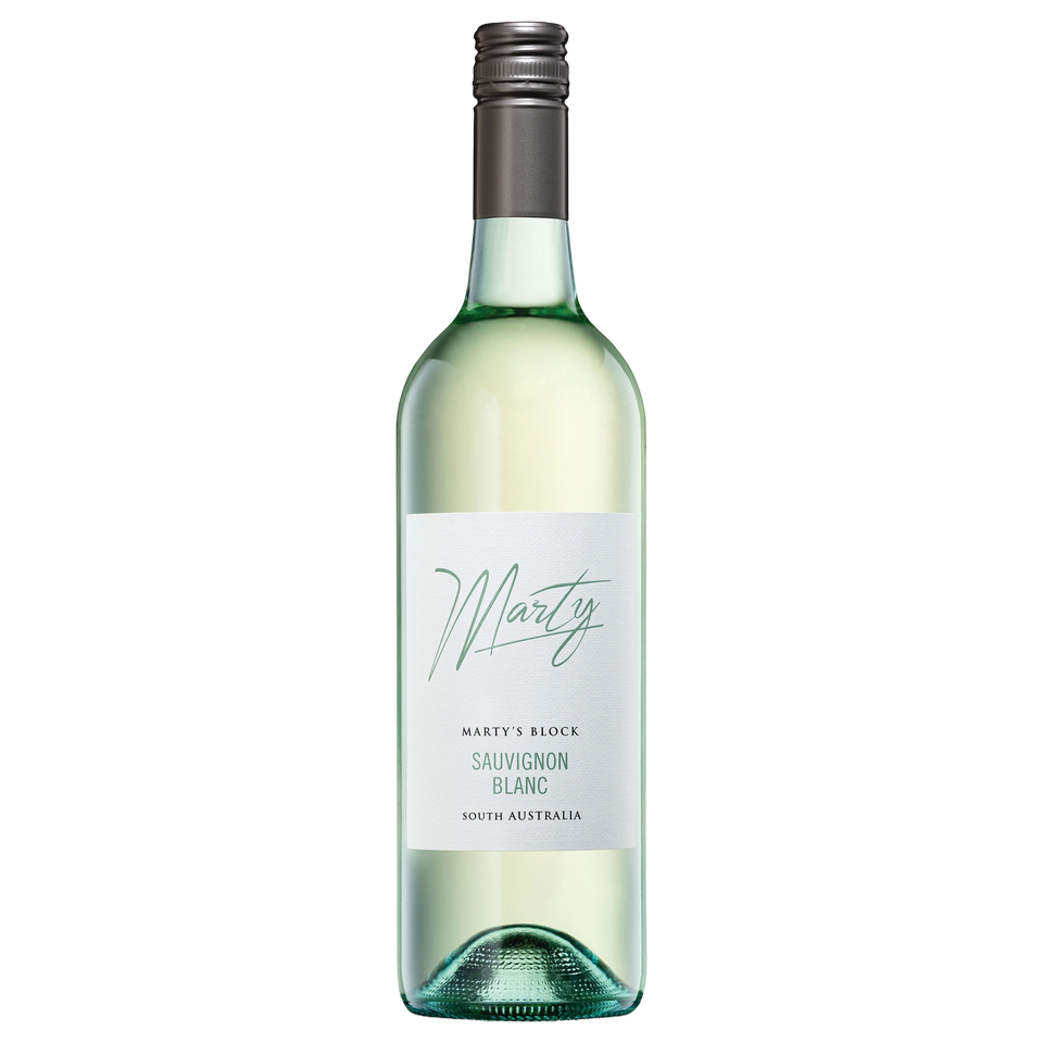 A bottle of 2025 Marty's Block Sauvignon Blanc 750ml White Wine
