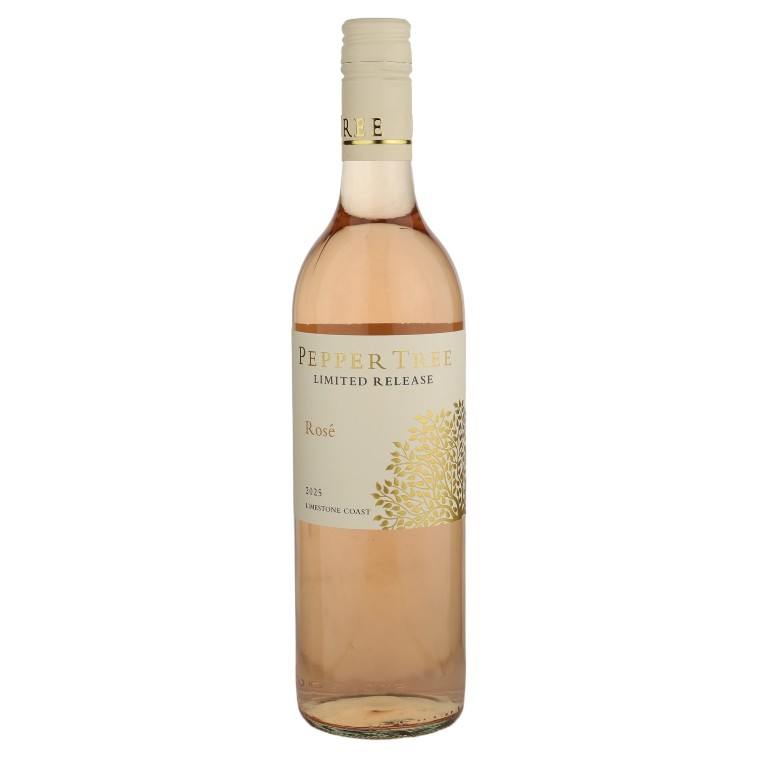 A bottle of 2025 Pepper Tree Limited Release Rose 750ml Rose Wine