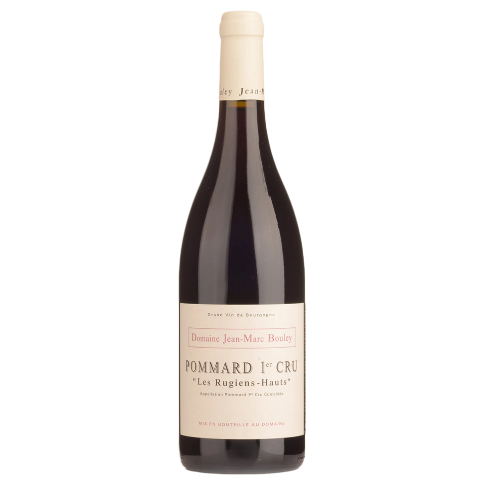 A bottle of 2021 Domaine Jean Marc et Thomas Bouley Pommard 1er Cru Rugiens Hauts 750ml Red Wine