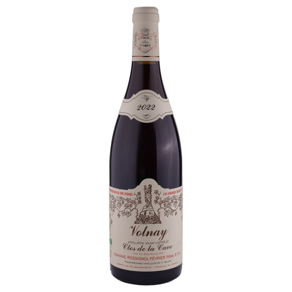 A bottle of 2022 Domaine Rossignol Février Volnay Clos la Cave 750ml Red Wine