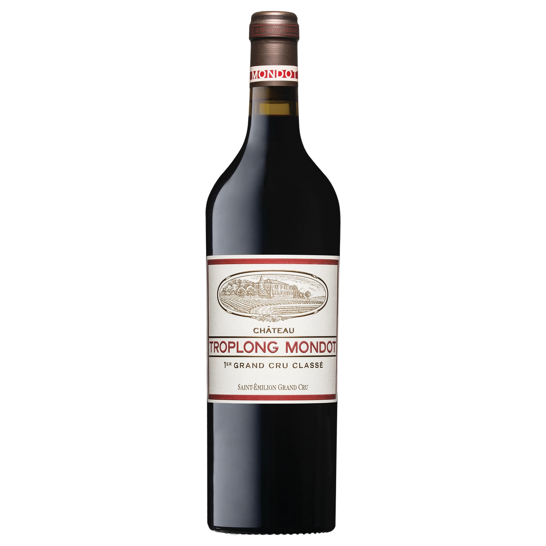 A bottle of 2017 Château Troplong Mondot Grand Cru Classé 750ml Red Wine