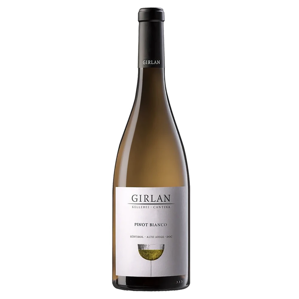 A bottle of 2024 Girlan Alto Adige Pinot Bianco 750ml White Wine