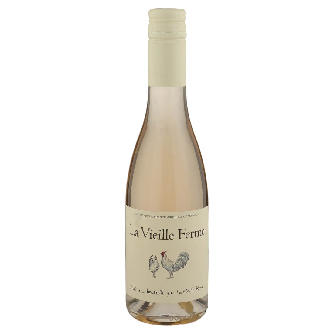 A bottle of 2024 La Vieille Ferme Rosé 375ml Red Wine