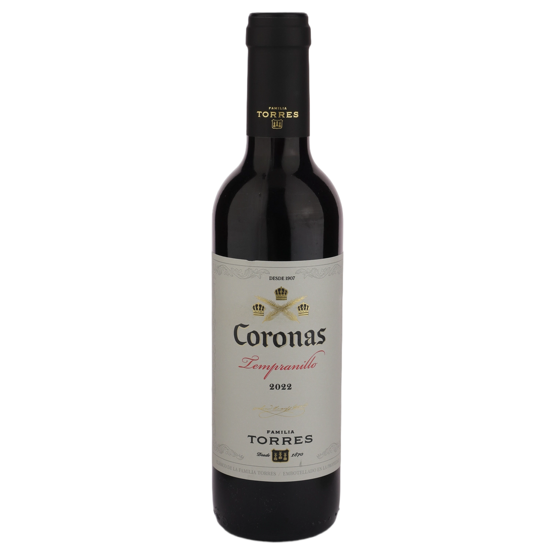 A bottle of 2022 Torres Coronas 375ml Red Wine