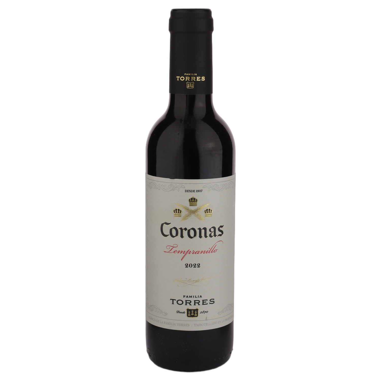 A bottle of 2022 Torres Coronas 375ml Red Wine