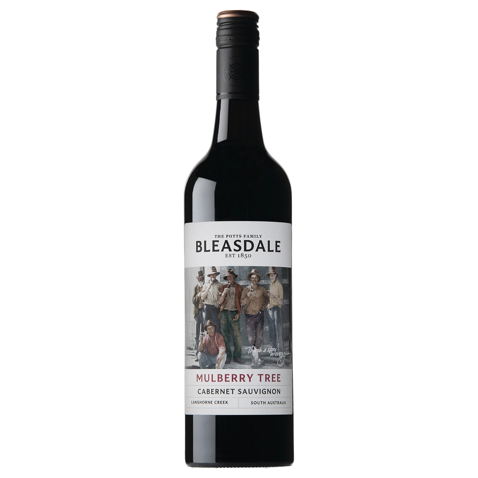A bottle of 2023 Bleasdale Vineyards Mulberry Tree Cabernet Sauvignon 750ml Red Wine