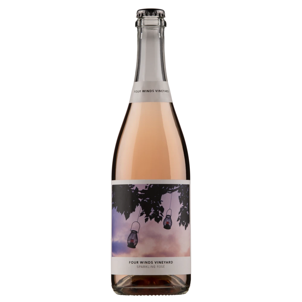 A bottle of 2023 Four Winds Sparkling Rose 750ml Sparkling Wine