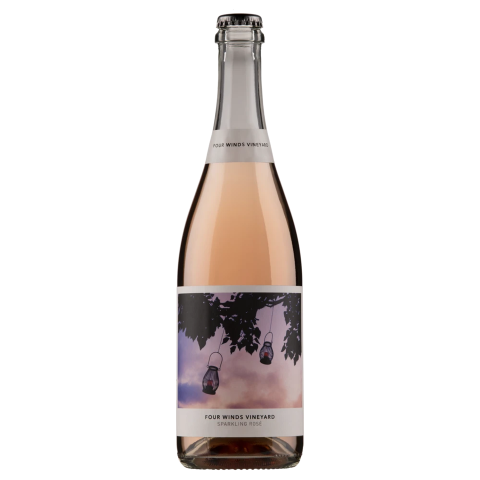 A bottle of 2023 Four Winds Sparkling Rose 750ml Sparkling Wine