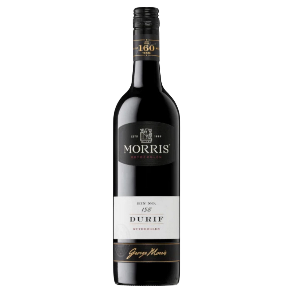 A bottle of 2024 Morris Bin 158 Durif 750ml Red Wine