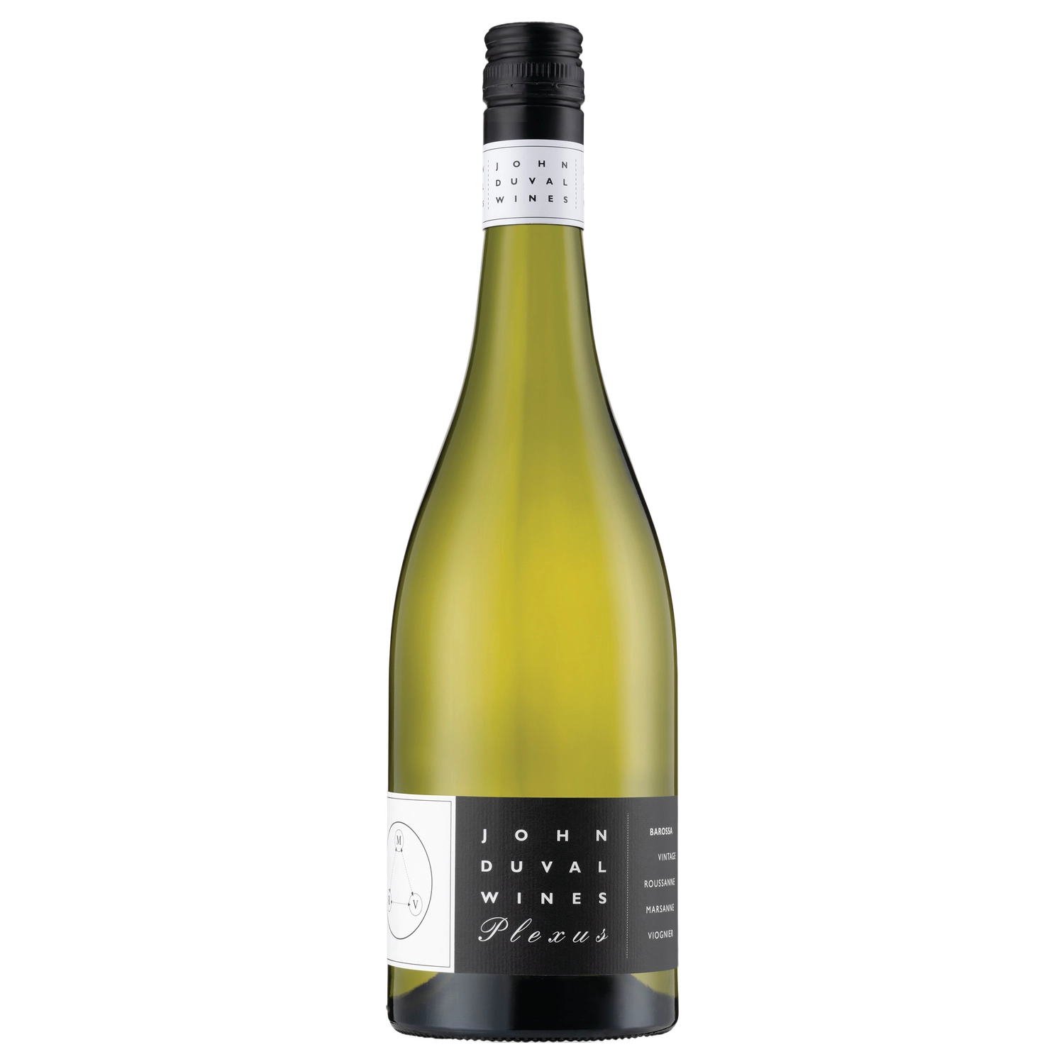 A bottle of 2024 John Duval Plexus Marsanne Roussanne Viognier 750ml White Wine