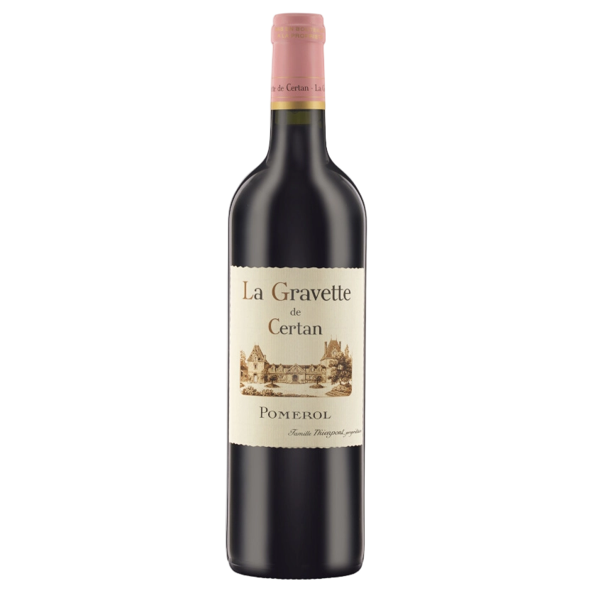 A bottle of 2020 La Gravette De Certan 750ml Red Wine
