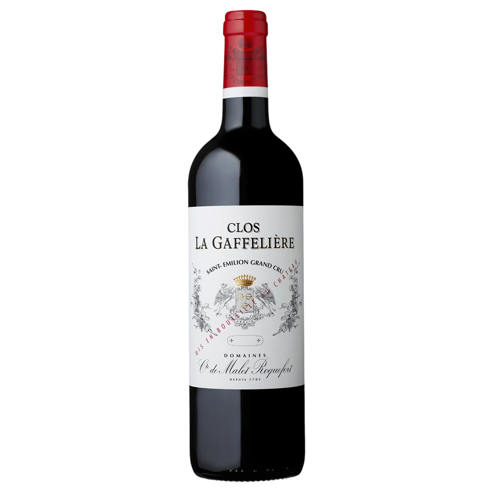 A bottle of 2023 Clos La Gaffeliere 750ml Red Wine