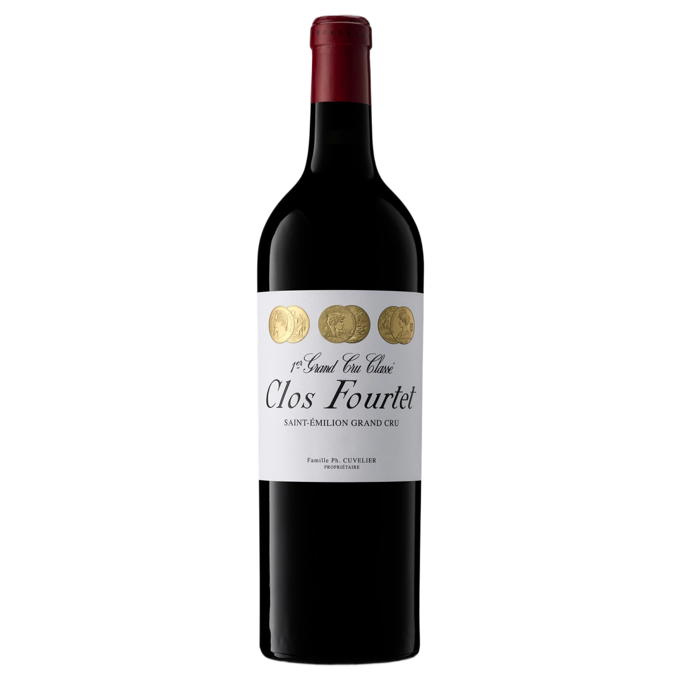 A bottle of 2023 Clos Fourtet 750ml Red Wine