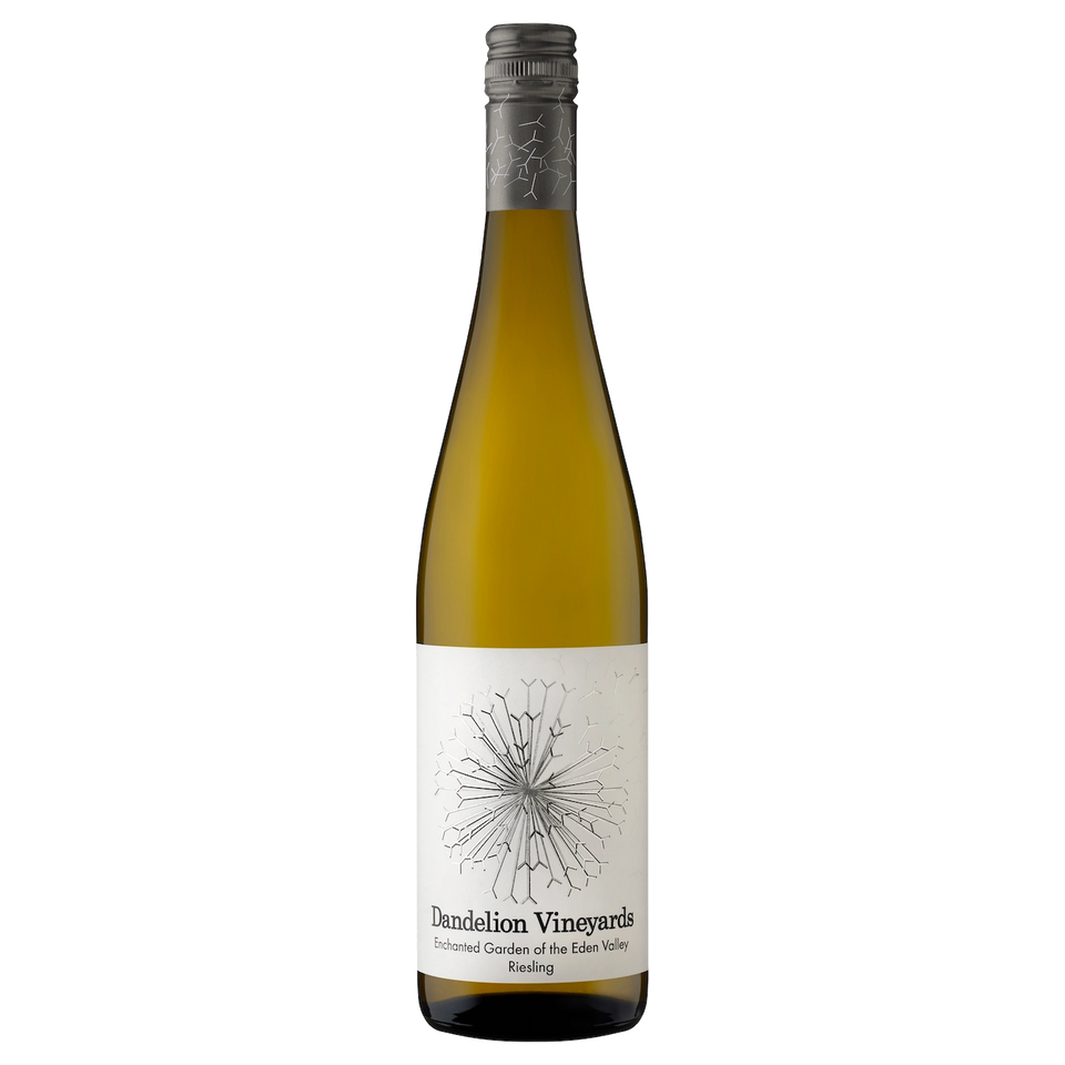 A bottle of 2025 Dandelion Vineyards Enchanted Garden of the Eden Valley Riesling 750ml White Wine