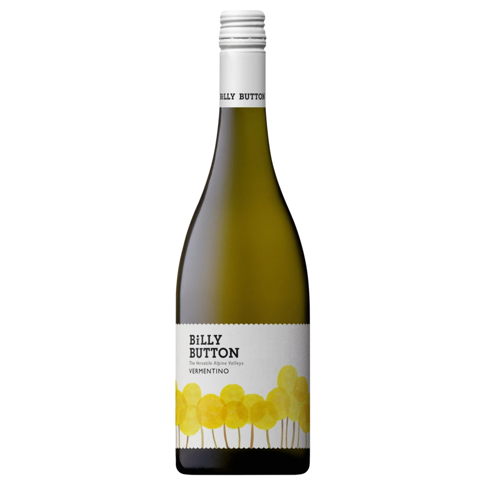 A bottle of 2024 Billy Button Vermentino 750ml White Wine