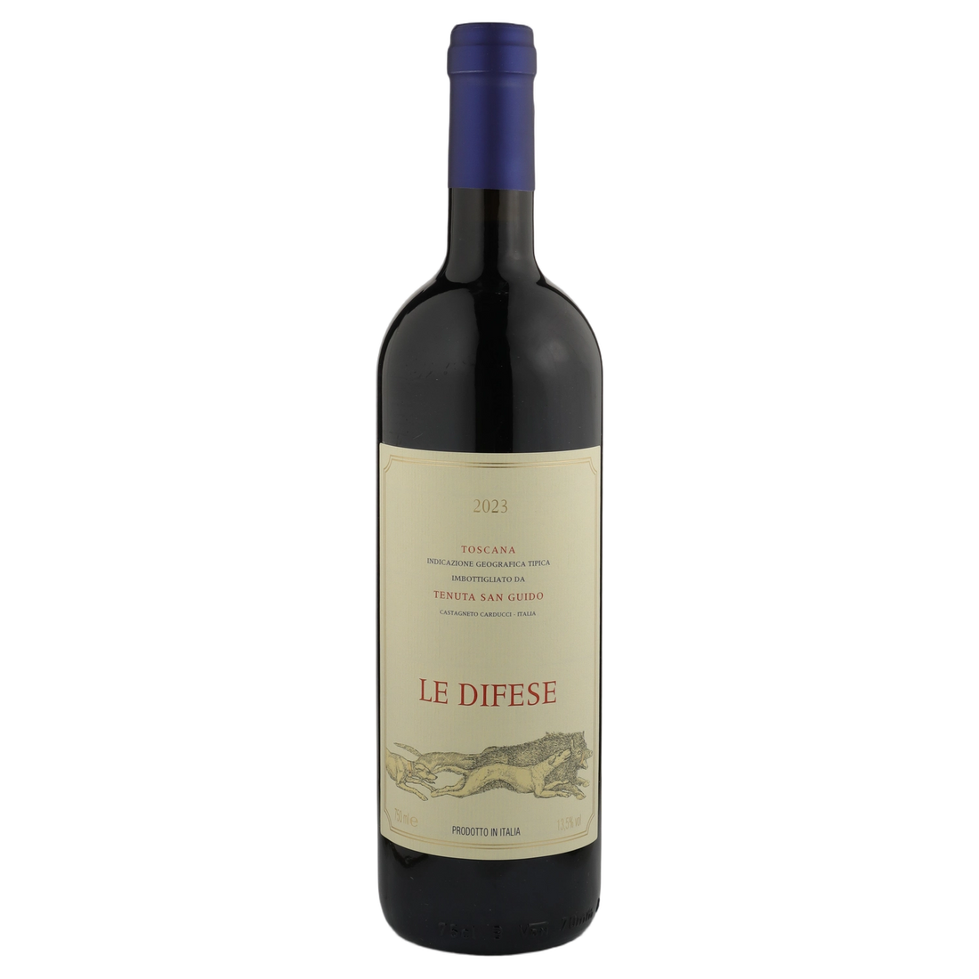 A bottle of 2023 Tenuta San Guido Le Difese IGT 750ml Rose Wine
