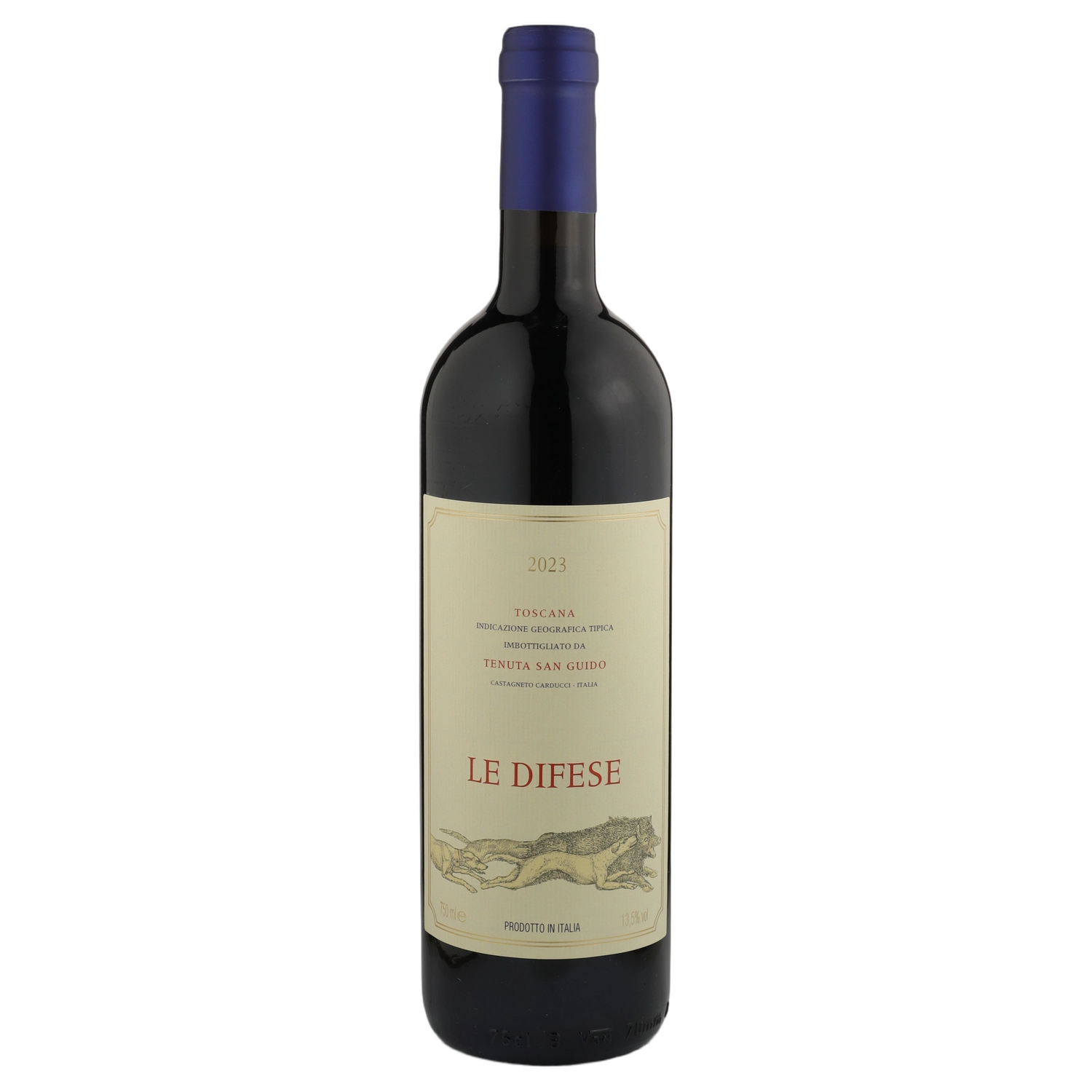 A bottle of 2023 Tenuta San Guido Le Difese IGT 750ml Rose Wine