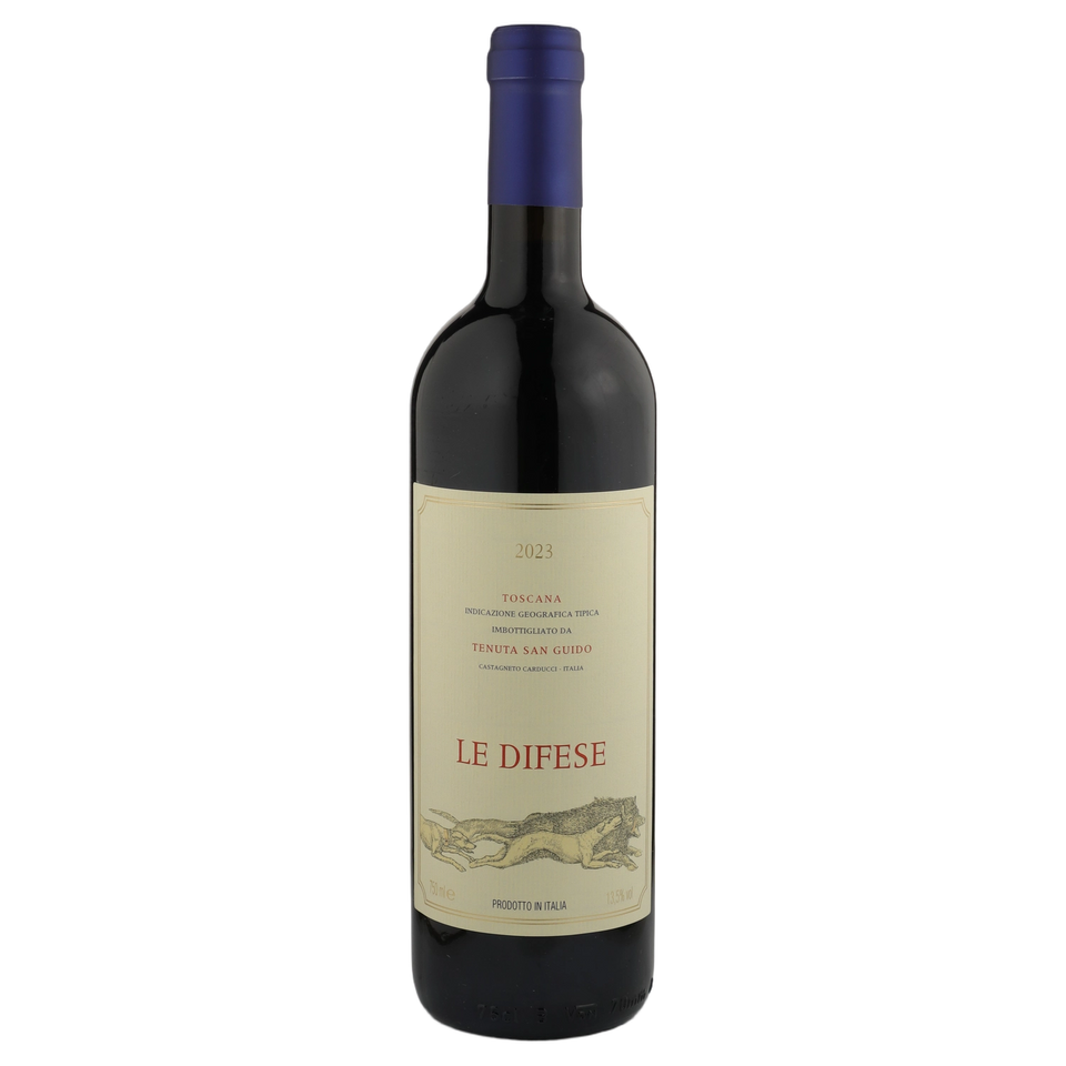 A bottle of 2023 Tenuta San Guido Le Difese IGT 750ml Rose Wine