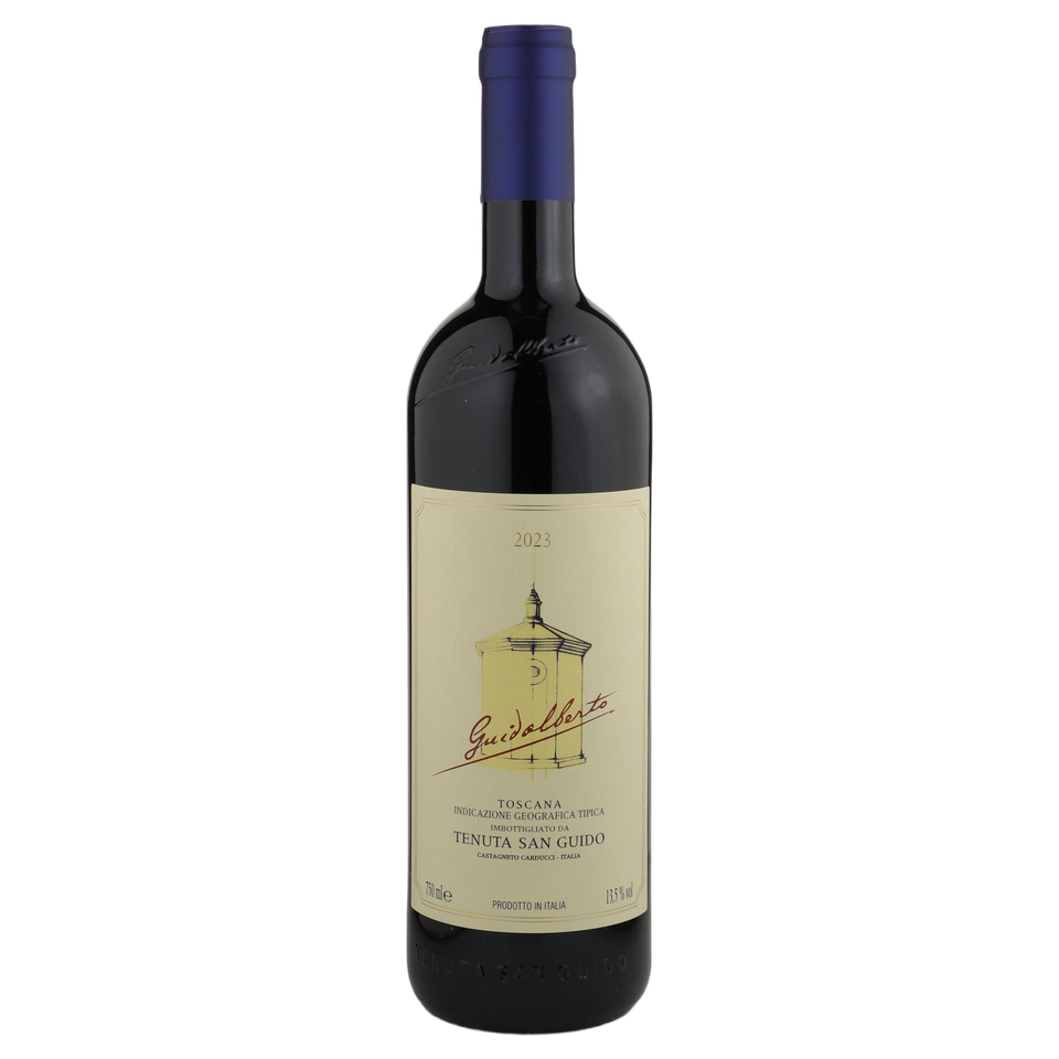 A bottle of 2023 Tenuta San Guido Guidalberto IGT 750ml Red Wine